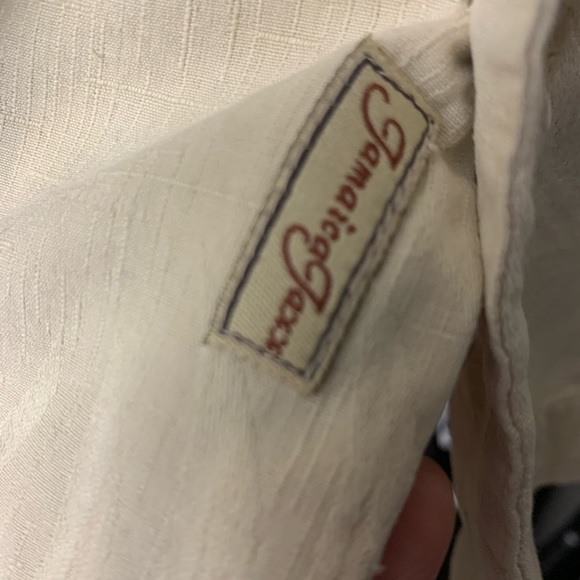 Jamaica Jacxx 100% Silk Shirt size L Short Sleeve Tropical fern pattern Pocket - Picture 6 of 17